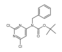 benzyl-(2,6-dichloro-pyrimidin-4-yl)-carbamic acid tert-butyl ester Structure