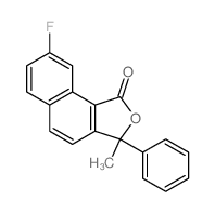 8-fluoro-3-methyl-3-phenylbenzo[g][2]benzofuran-1-one结构式