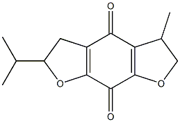 (+)-2,3,5,6-Tetrahydro-2-isopropyl-5-methylbenzo[1,2-b:5,4-b']difuran-4,8-dione Structure