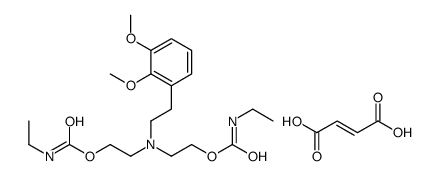 2-(2,3-dimethoxyphenyl)ethyl-bis[2-(ethylcarbamoyloxy)ethyl]azanium,(Z)-4-hydroxy-4-oxobut-2-enoate Structure