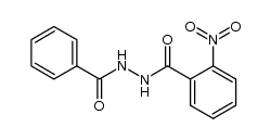 N-benzoyl-N'-3-nitrobenzoylhydrazine结构式