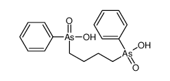 4-[hydroxy(phenyl)arsoryl]butyl-phenylarsinic acid结构式