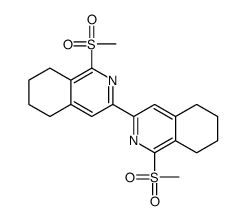 1-methylsulfonyl-3-(1-methylsulfonyl-5,6,7,8-tetrahydroisoquinolin-3-yl)-5,6,7,8-tetrahydroisoquinoline结构式