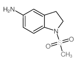 1-(甲基磺酰基)吲哚-5-胺结构式