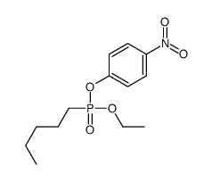 Pentylphosphonic acid p-nitrophenylethyl ester Structure