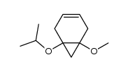 6-Isopropoxy-1-methoxybicyclo[4.1.0]hept-3-en Structure