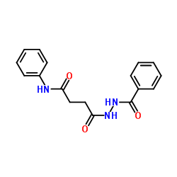 4-(2-Benzoylhydrazino)-4-oxo-N-phenylbutanamide结构式