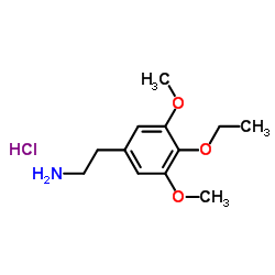 2-(4-乙氧基-3,5-二甲氧基苯基)乙-1-胺盐酸盐结构式