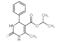 isopropyl 6-methyl-4-phenyl-2-thioxo-1,2,3,4-tetrahydro-5-pyrimidinecarboxylate Structure