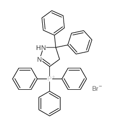 (5,5-diphenyl-1,4-dihydropyrazol-3-yl)-triphenyl-phosphanium Structure