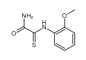 2-((2-methoxyphenyl)amino)-2-thioxoacetamide结构式