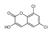 6,8-dichloro-3-hydroxychromen-2-one Structure