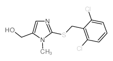 (2-[(2,6-DICHLOROBENZYL)SULFANYL]-1-METHYL-1H-IMIDAZOL-5-YL)METHANOL结构式