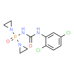 1-(DI(AZIRIDIN-1-YL)PHOSPHORYL)-3-(2,5-DICHLOROPHENYL)UREA structure