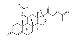 11β,21-dihydroxy-4-pregnen-3,20-dione 11β,21-diacetate Structure