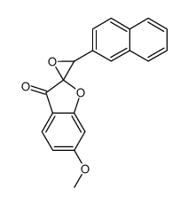 6-Methoxy-3'-(2-naphtyl)spiro[benzofuran-2(3H),2'-oxiran]-3-one Structure