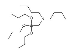 N-butyl-N-(tripropoxysilylmethyl)butan-1-amine Structure