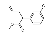 methyl 2-(3-chlorophenyl)pent-4-enoate Structure