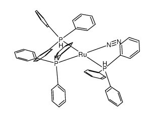 {Ru(hydrogen)2(nitrogen)(triphenylphosphine)3} Structure