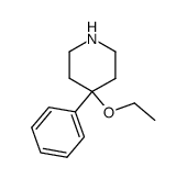 4-ETHOXY-4-PHENYLPIPERIDINE结构式