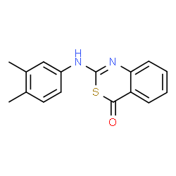 2-(3,4-dimethylanilino)-4H-3,1-benzothiazin-4-one结构式