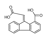 9-(carboxymethylidene)fluorene-1-carboxylic acid Structure