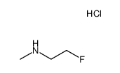 2-氟-N-甲基乙胺盐酸盐结构式