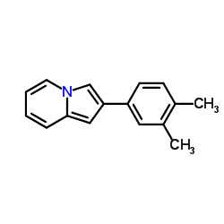 2-(3,4-Dimethylphenyl)indolizine结构式