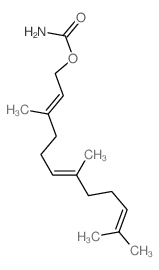 3,7,11-trimethyldodeca-2,6,10-trienyl carbamate Structure