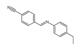 4-[(4-ethylphenyl)iminomethyl]benzonitrile Structure