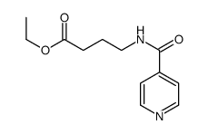 ethyl 4-(pyridine-4-carbonylamino)butanoate结构式