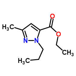 Ethyl 3-methyl-1-propyl-1H-pyrazole-5-carboxylate结构式