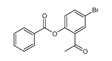 2-acetyl-4-bromophenyl benzoate Structure