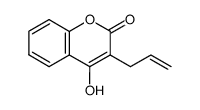 3-allyl-4-hydroxy-2H-[1]benzopyran-2-one结构式