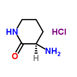 (R)-3-氨基哌啶-2-酮盐酸盐结构式
