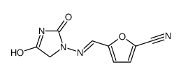 5-[(2,4-dioxoimidazolidin-1-yl)iminomethyl]furan-2-carbonitrile结构式