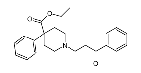 ethyl 1-(3-oxo-3-phenylpropyl)-4-phenylpiperidine-4-carboxylate结构式