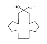 1-vinylcyclopentadecan-1-ol结构式