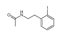 N-[2-(2-iodophenyl)]ethylacetamide结构式