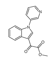 methyl 2-oxo-2-(1-(pyridin-3-yl)-1H-indol-3-yl)acetate结构式