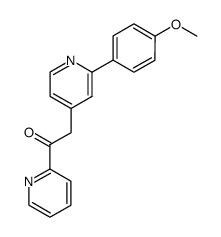 2-[2-(4-methoxyphenyl)pyridin-4-yl]-1-(pyridin-2-yl)ethanone Structure