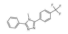 3-(4-trifluoromethylphenyl)-4-methyl-5-phenyl-4H-1,2,4-triazole Structure