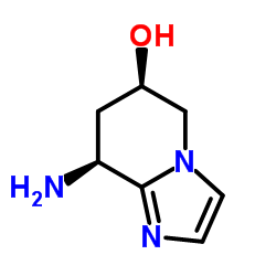 (6R,8S)-8-Amino-5,6,7,8-tetrahydroimidazo[1,2-a]pyridin-6-ol结构式