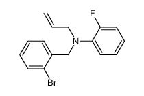 N-allyl-N-(2-bromobenzyl)-2-fluoroaniline结构式