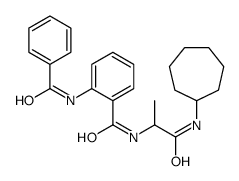 2-benzamido-N-[1-(cycloheptylamino)-1-oxopropan-2-yl]benzamide Structure