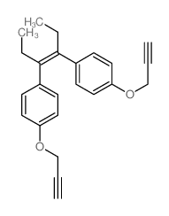 Stilbene, a,a'-diethyl-4,4'-bis(2-propynyloxy)- (7CI,8CI) picture