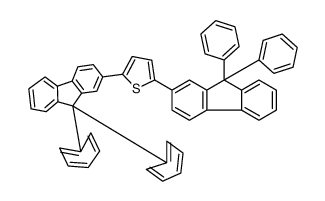2,5-bis(9,9-diphenylfluoren-2-yl)thiophene结构式