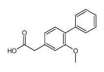 2-(3-methoxy-4-phenylphenyl)acetic acid结构式