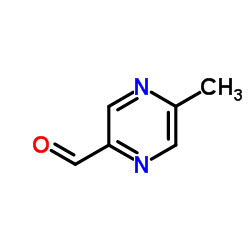 5-甲基-2-醛基吡嗪结构式