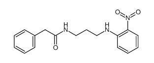 N-(o-nitrophenyl)-N'-phenylacetyl-1,3-propanediamine结构式